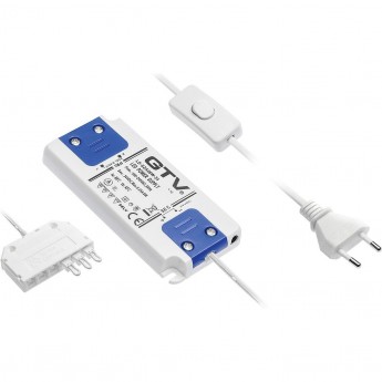 Блок питания GTV LD-SZA06W-24 6W для светодиодов с проводом, включателем, распределителем Блок питания GTV LD-SZA06W-24 6W для светодиодов с проводом, включателем, распределителем