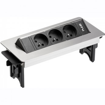 Блок розеток настольный GTV AE-PBC3GU-51BK FRENCH 3 розетки Блок розеток настольный GTV AE-PBC3GU-51BK FRENCH 3 розетки
