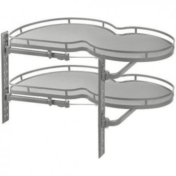 Механизм выкатной для кухни с доводчиком, 900 мм, антрацит, левый GTV MVM-900PL-ANTRACITE Механизм выкатной для кухни с доводчиком, 900 мм, антрацит, левый GTV MVM-900PL-ANTRACITE