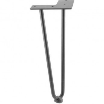 Ножка, цвет черный матовый, 2 прутка GTV NM-ARTO-12-2R304-20M Ножка, цвет черный матовый, 2 прутка GTV NM-ARTO-12-2R304-20M