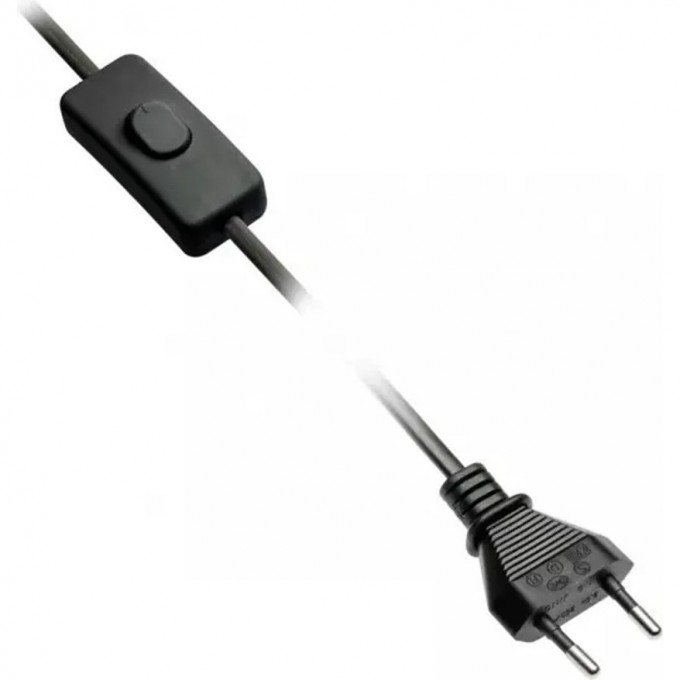 Провод с выключателем 2м, черный GTV LD-KABE2M-00B