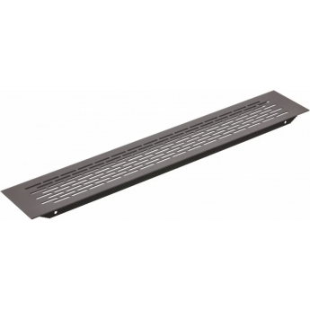 Решетка вентиляционная GTV 480х80 мм , черная Решетка вентиляционная GTV 480х80 мм , черная