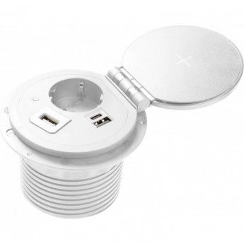 Розетка круглая врезная CHARGER PLUS GTV AE-BPW1SACP-10 Розетка круглая врезная CHARGER PLUS GTV AE-BPW1SACP-10