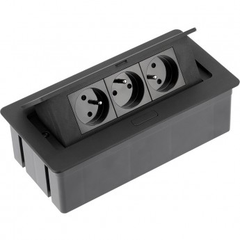 Розетка с заземлением, кабель с вилкой, чёрный GTV AE-PBSC3GU-20N Розетка с заземлением, кабель с вилкой, чёрный GTV AE-PBSC3GU-20N