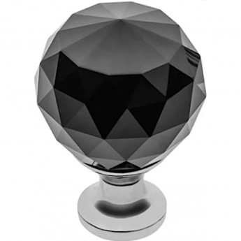 Ручка-кнопка CRYSTAL PALACE, хром/черное стекло GTV GZ-CRPA30-A1 Ручка-кнопка CRYSTAL PALACE, хром/черное стекло GTV GZ-CRPA30-A1