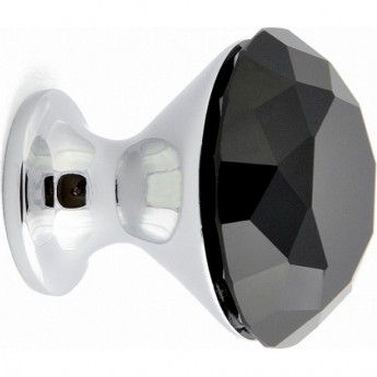 Ручка-кнопка хром, черный кристалл GTV GZ-CRPB30-A1 Ручка-кнопка хром, черный кристалл GTV GZ-CRPB30-A1