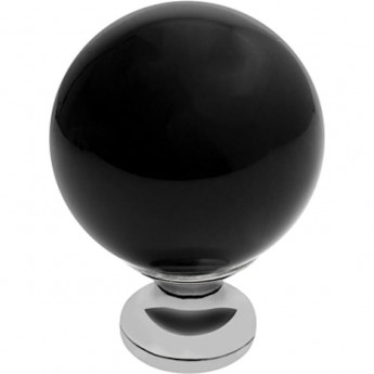 Ручка-кнопка хром черный кристалл GTV GZ-CRPC40-A1 Ручка-кнопка хром черный кристалл GTV GZ-CRPC40-A1