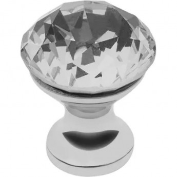 Ручка-кнопка с кристаллом хром GTV GZ-CRPB20-01 Ручка-кнопка с кристаллом хром GTV GZ-CRPB20-01