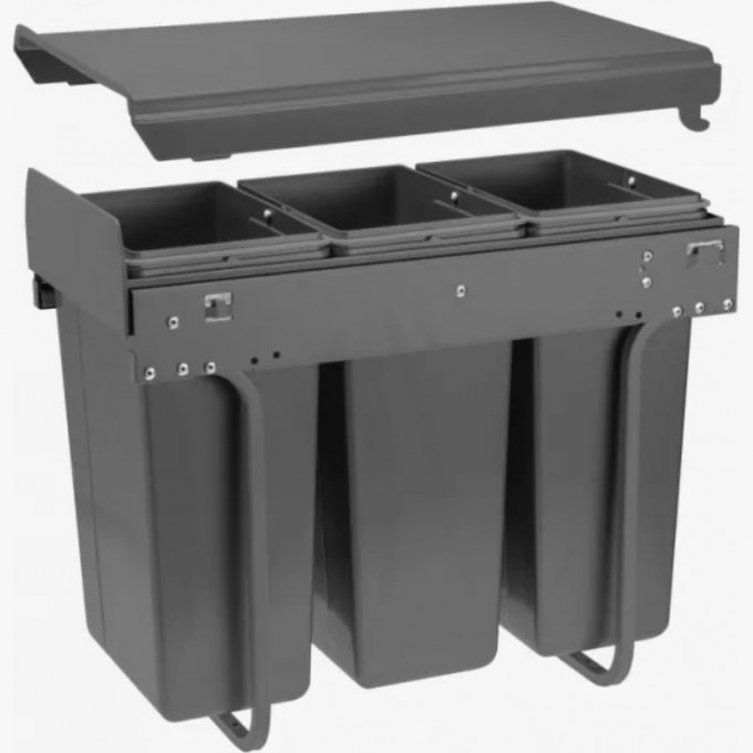 Сегрегатор для модуля, антрацит без крепления фасада, с доводчиком GTV PB-45-0010X3-60A